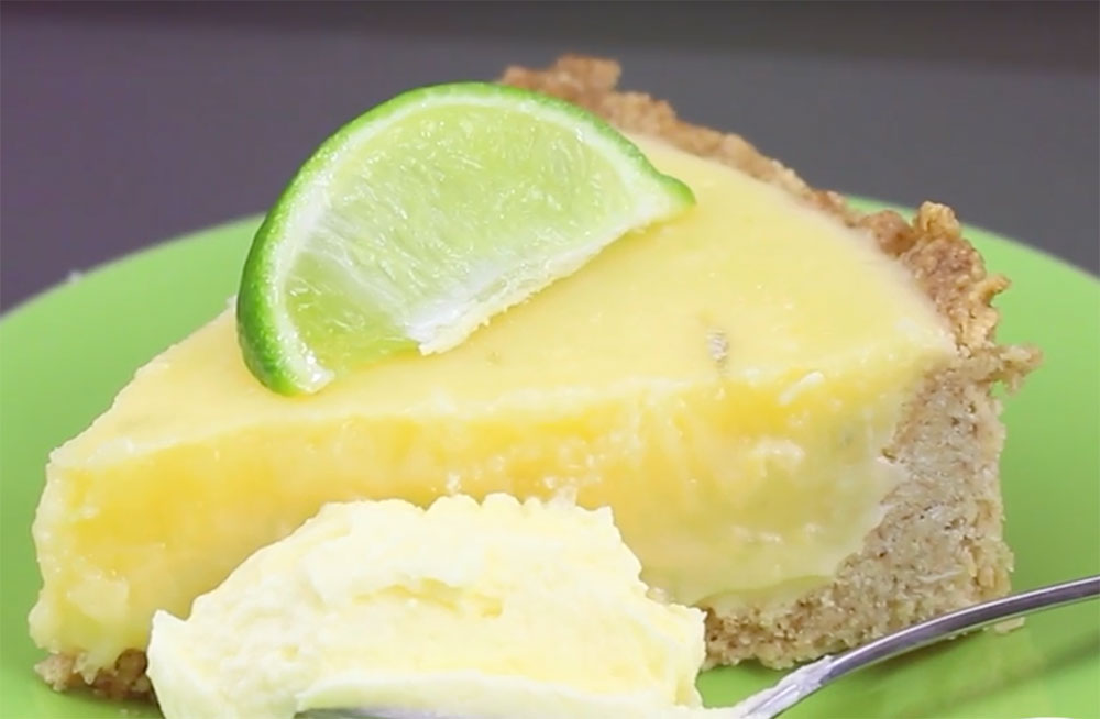 Sugar free lime tart