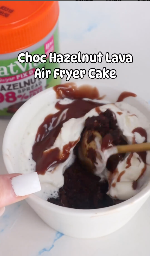 Choc Hazelnut filled lava cake