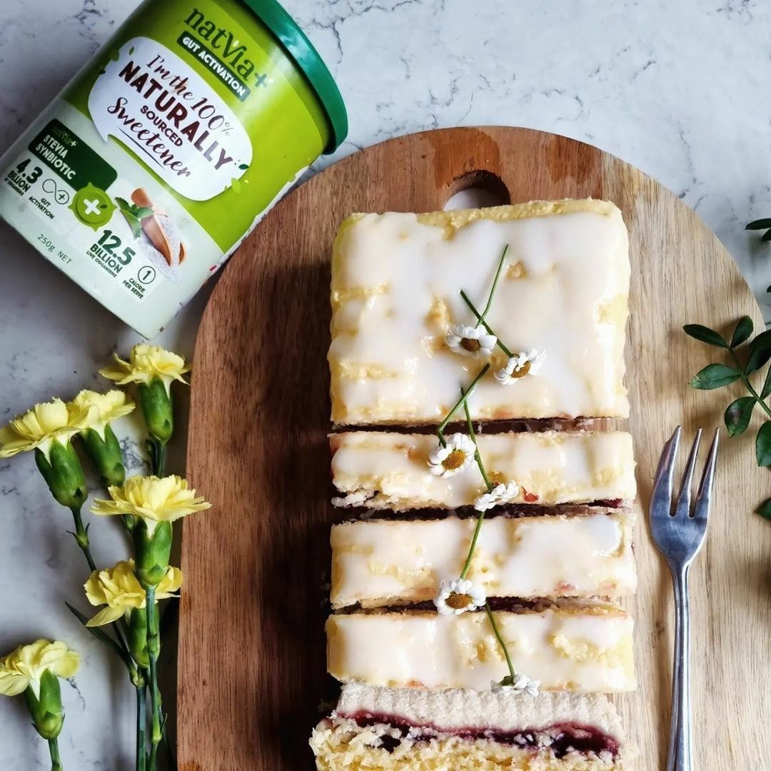 LEMON DRIZZLE BLACK CHERRY FRANGIPANE LOAF