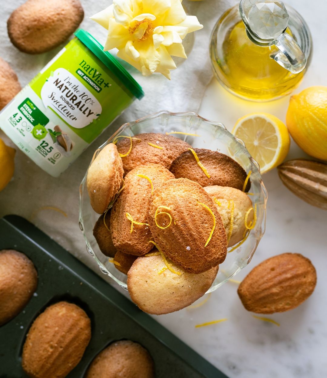 Lemon Olive Oil Madeleines