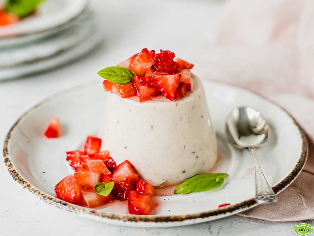 Strawberry Jam Panna Cotta