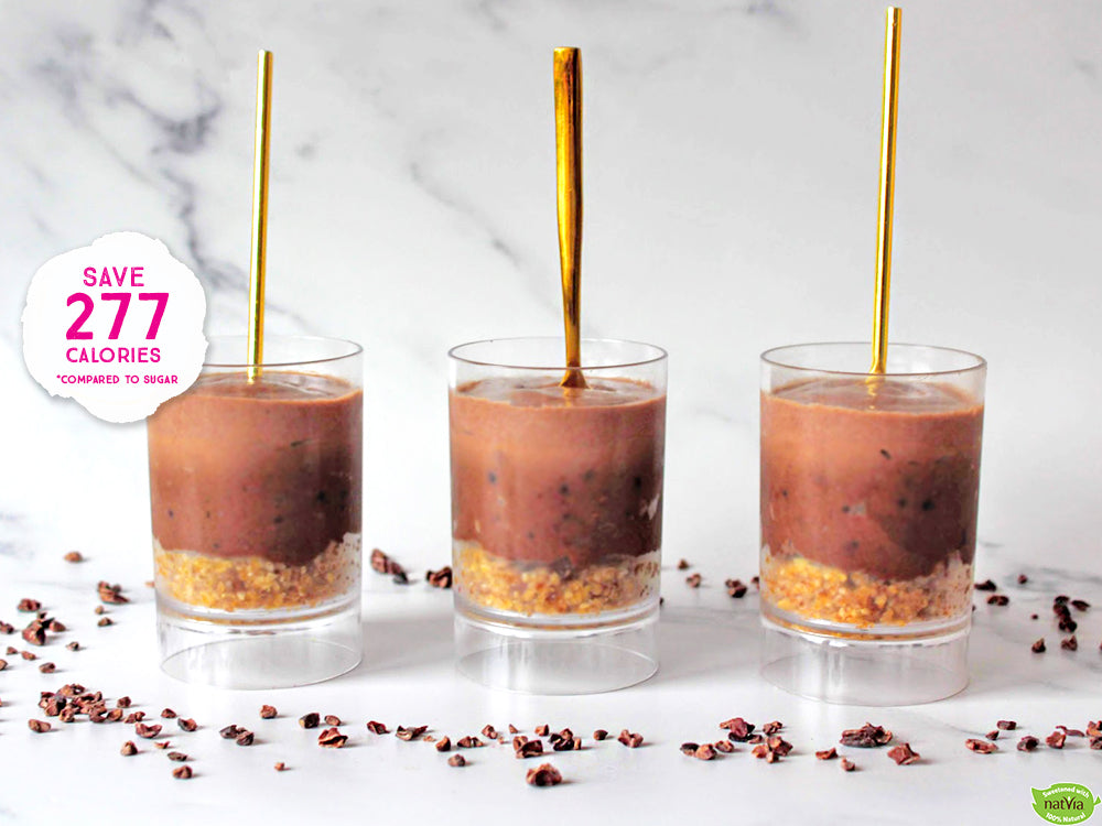 TWO-TONE CHOCOLATE CHEESECAKE POTS