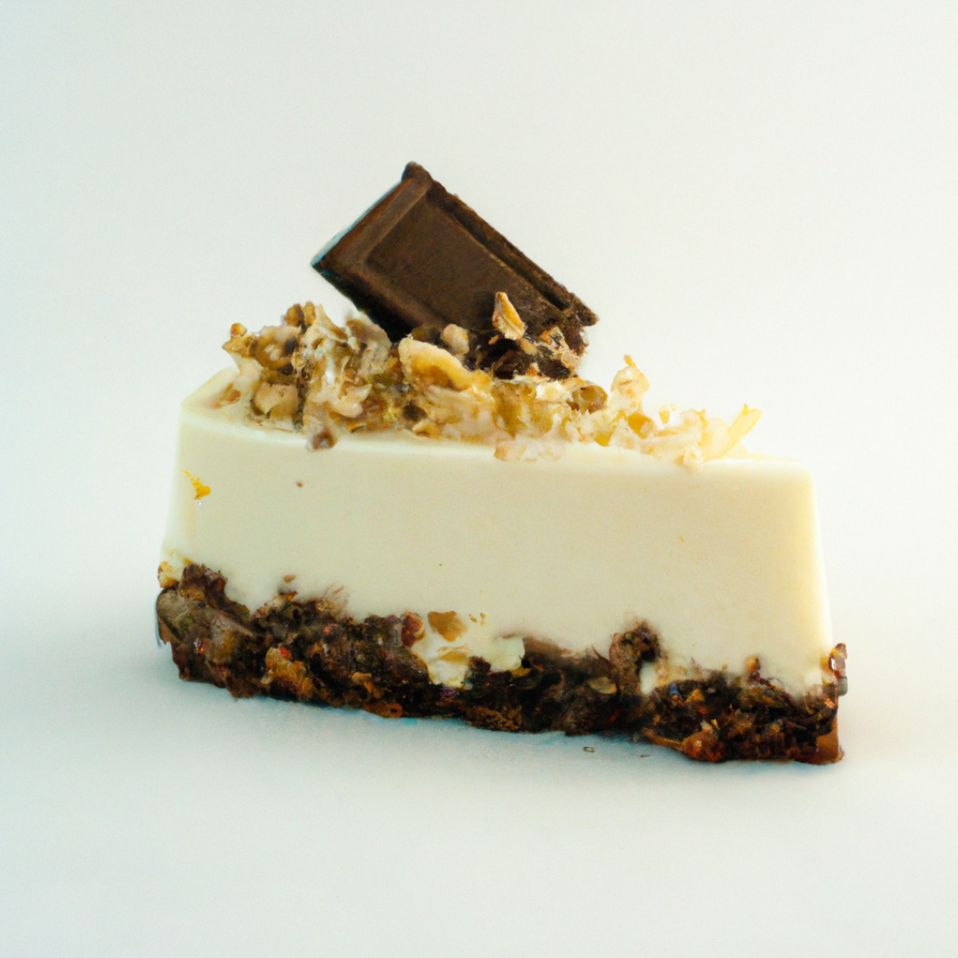 Indulge in Natvia's Granola White Chocolate Cheesecake!