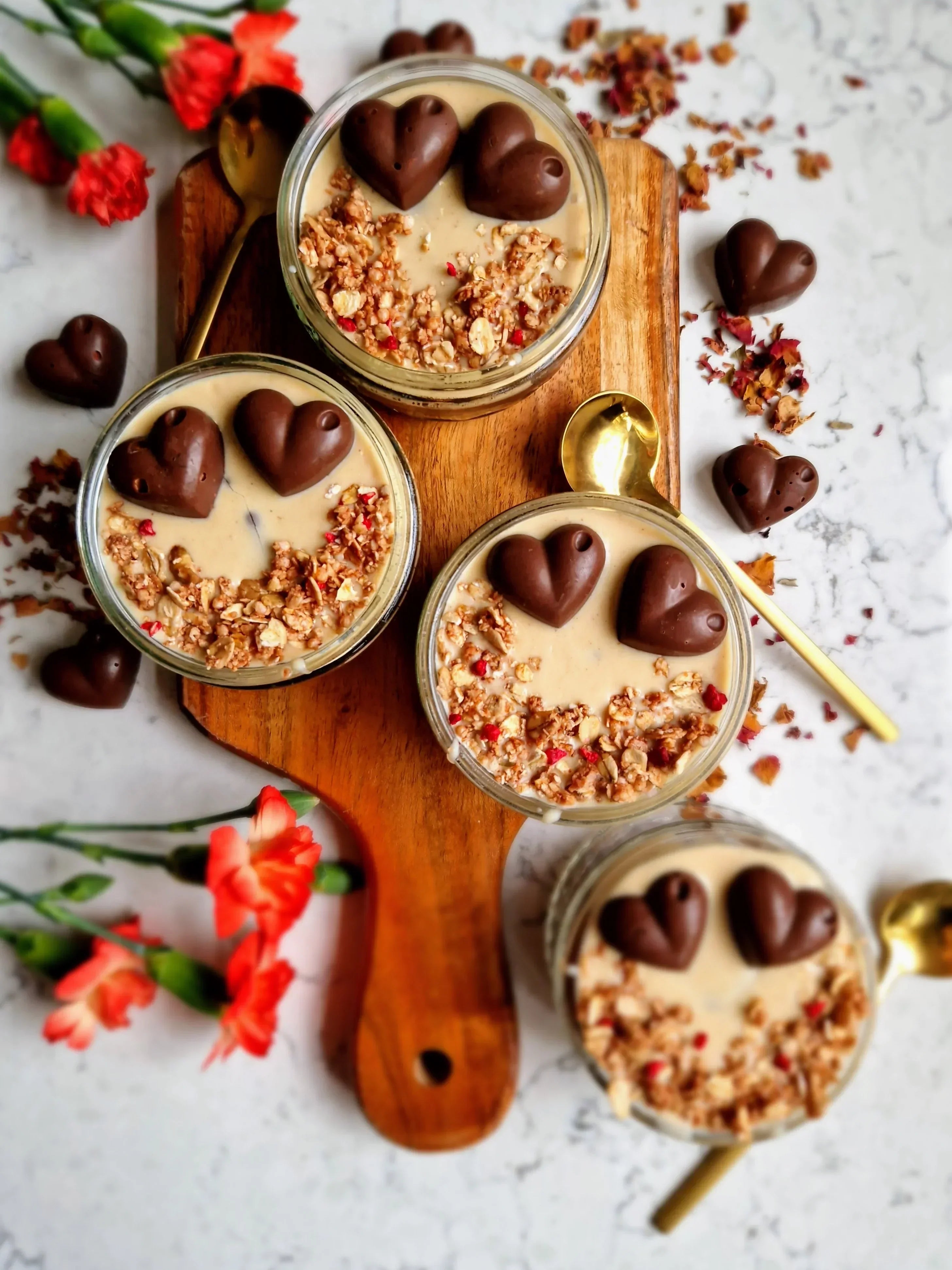 Valentine's Double Chocolate Pots | Sugar Free Recipe