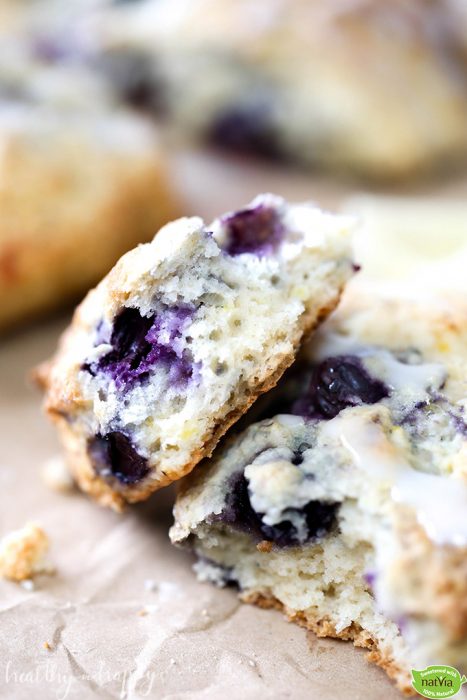 Fluffy Lemon Blueberry Scones