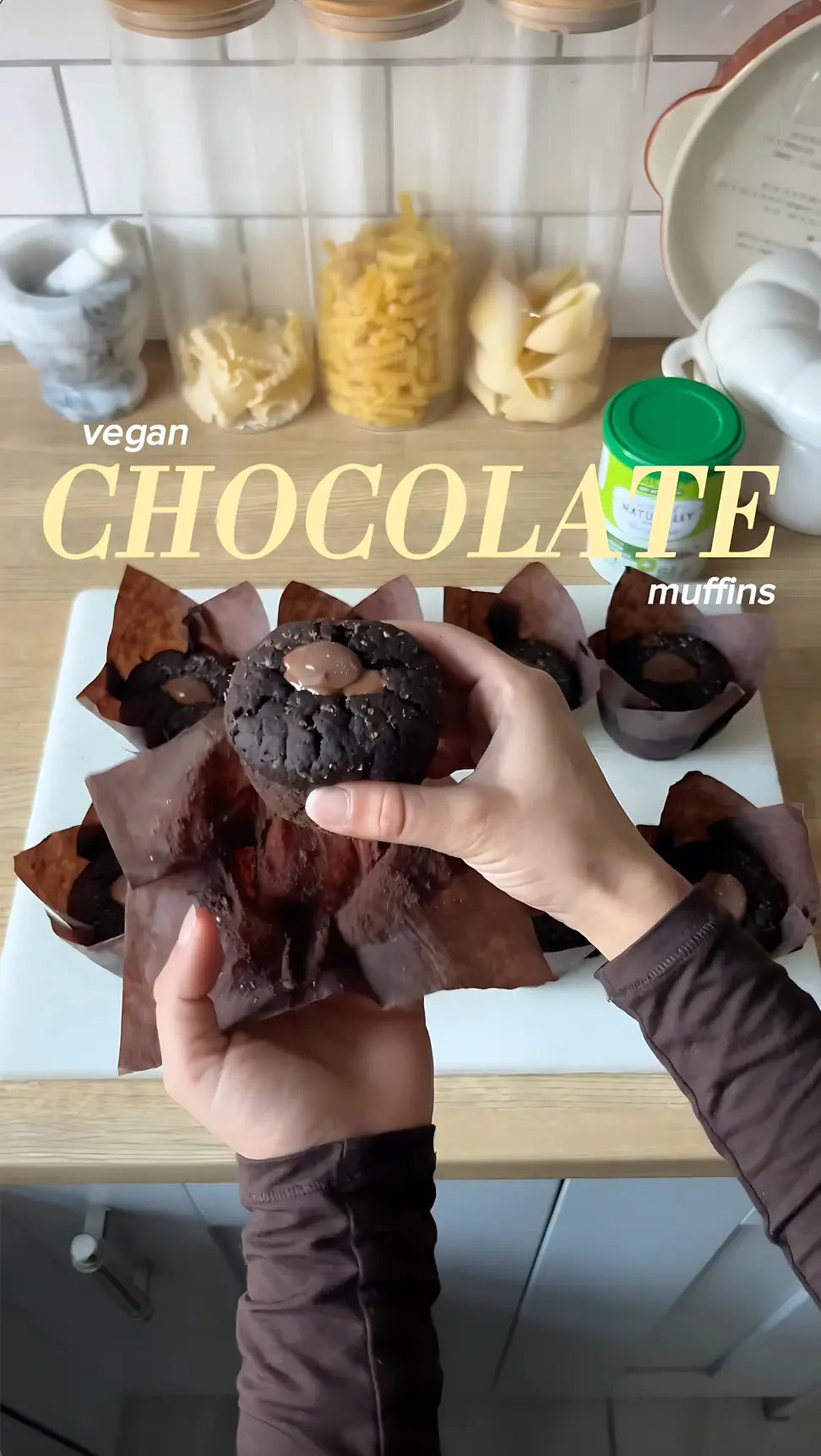 Vegan Double Chocolate Chip Muffins