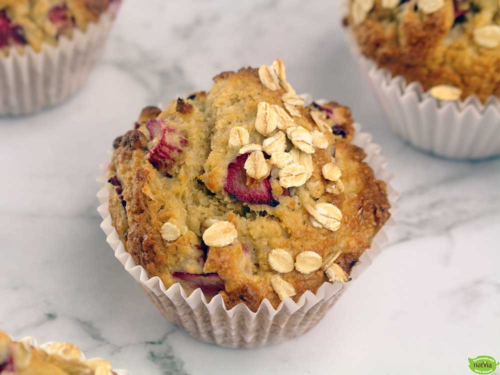 Rhubarb Breakfast Muffins