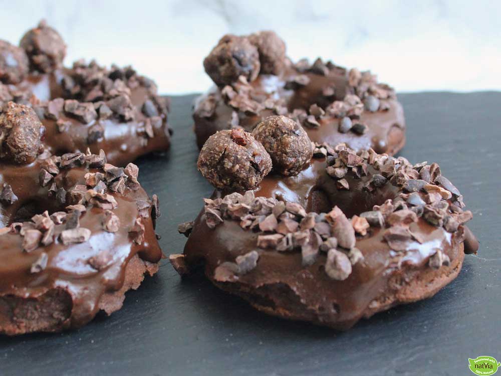 DOUBLE CHOCOLATE DOUGHNUTS
