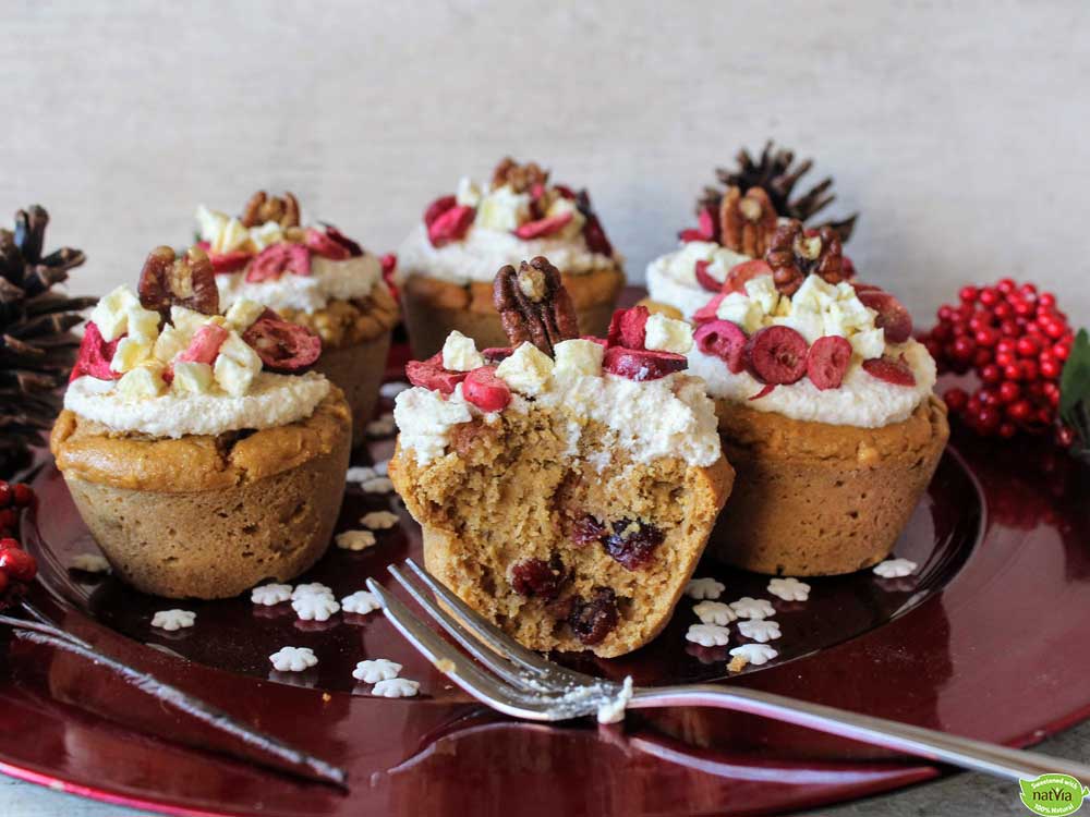 APPLE, CRANBERRY & PECAN MUFFINS