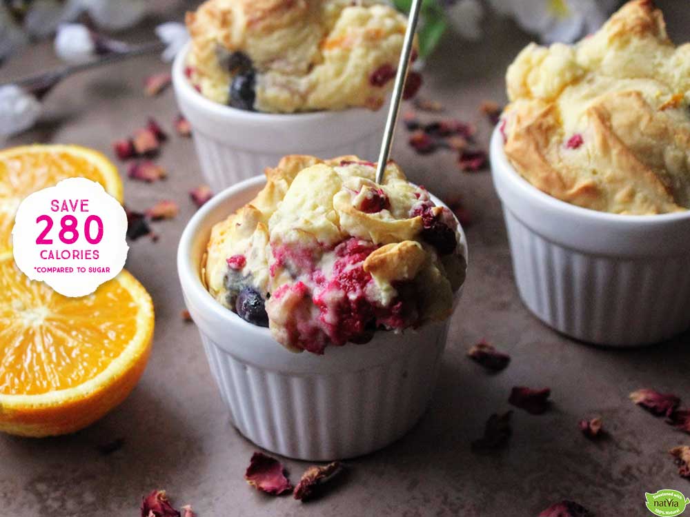 Berry & Orange Mug Cake Puddings