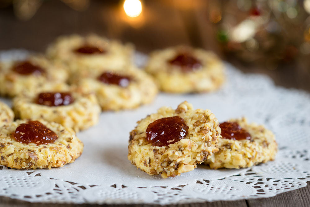 Walnut Thumbprint Cookies