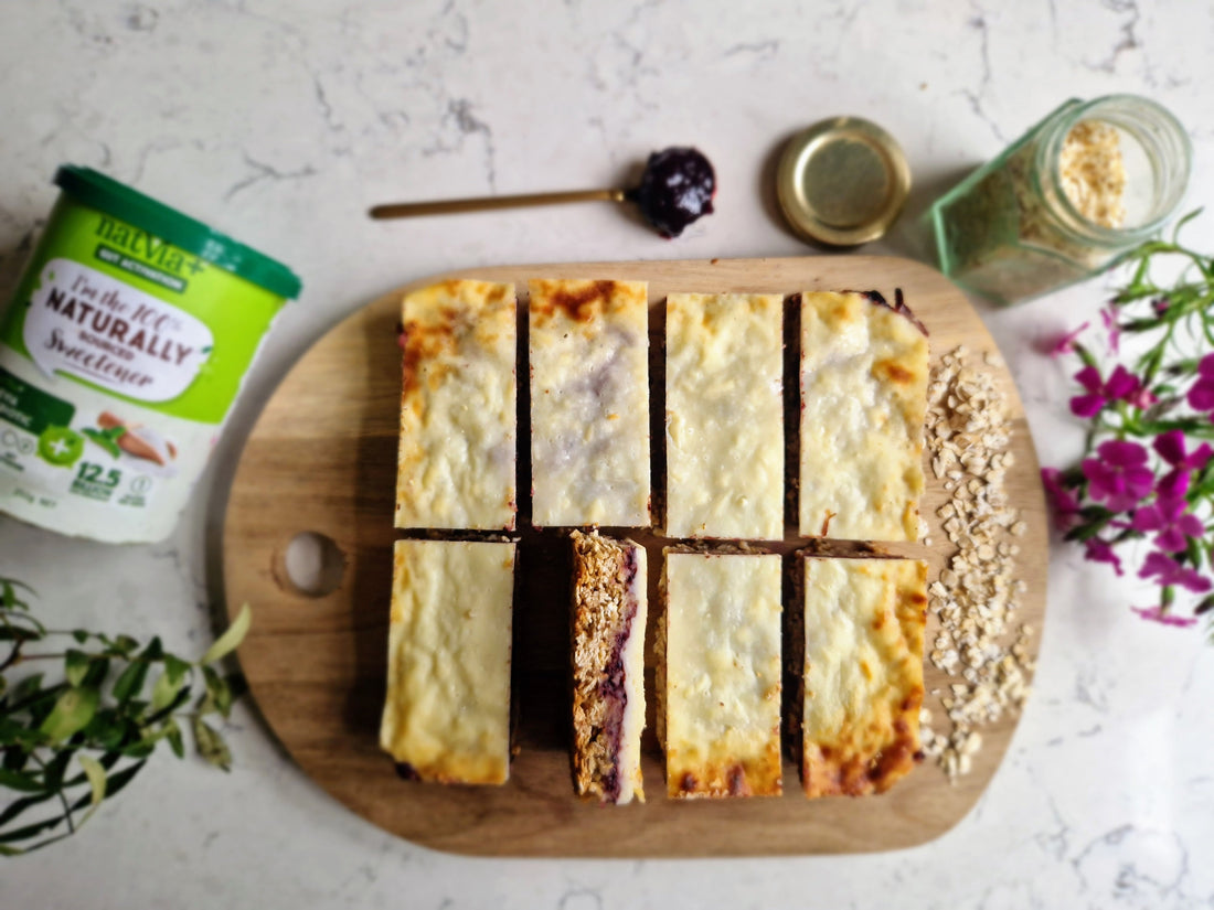 Berry Cheesecake Oat Bars