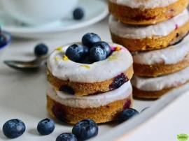 Blueberry & Lemon Doughnuts