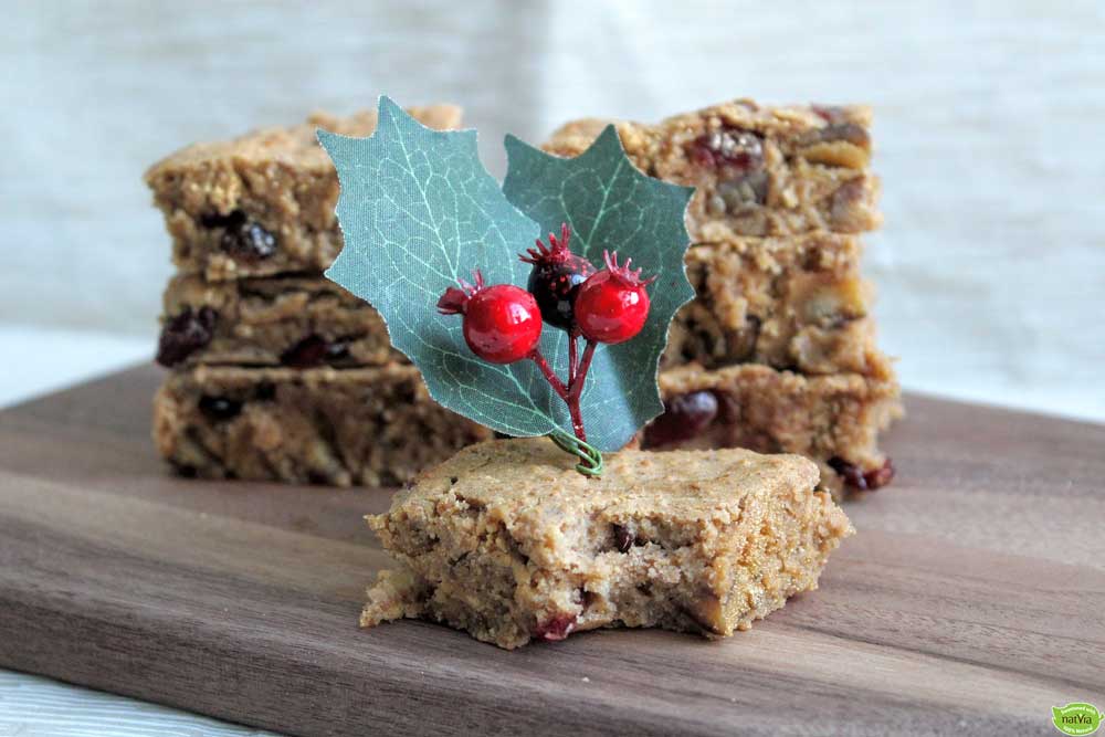 APPLE, CRANBERRY & CHESTNUT SQUARES