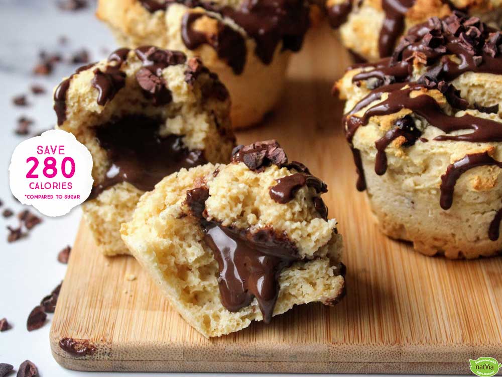 Choc Chip Chocolate Stuffed Muffins