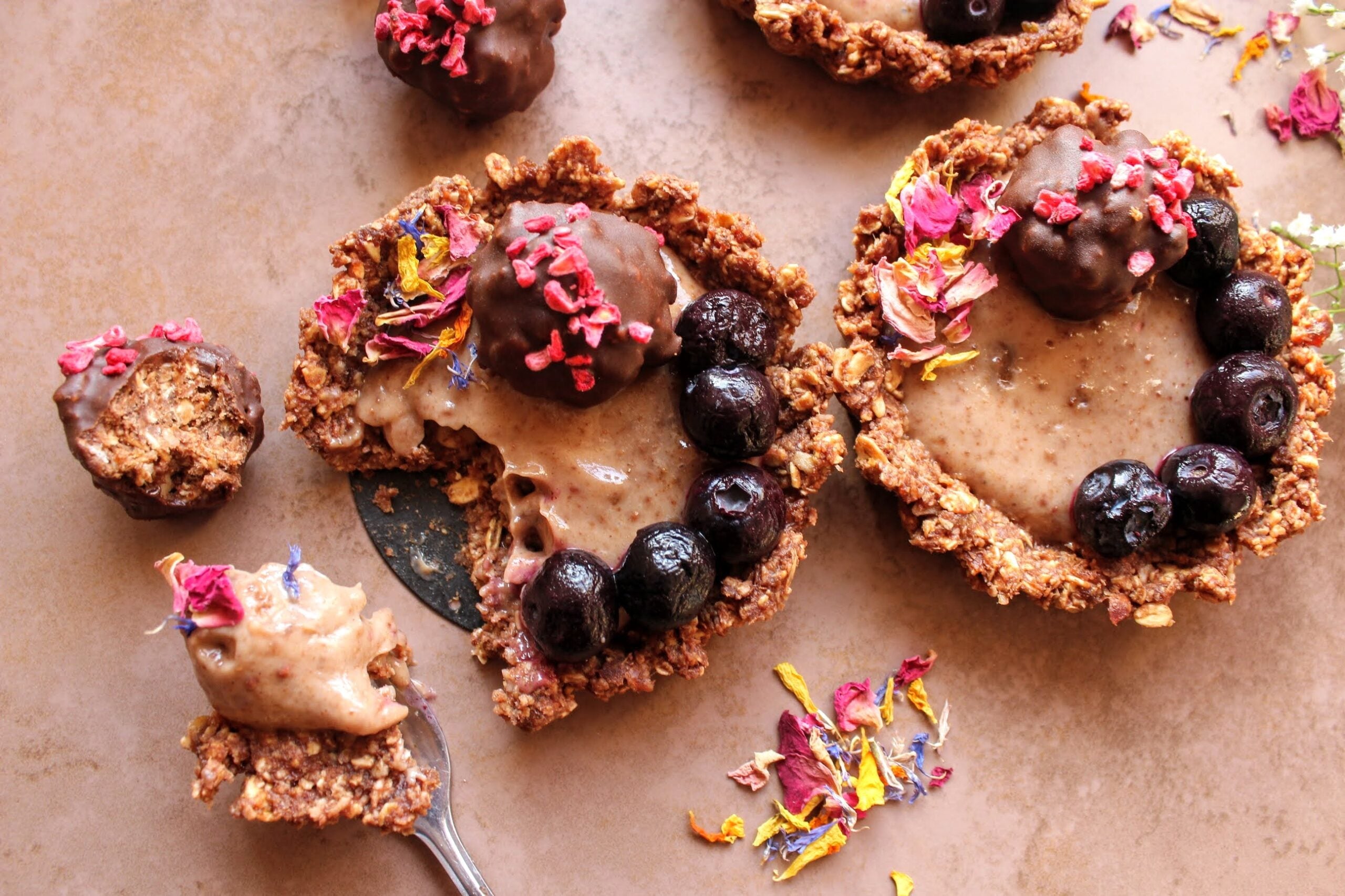 BERRY CHOCOLATE OAT TARTLETS