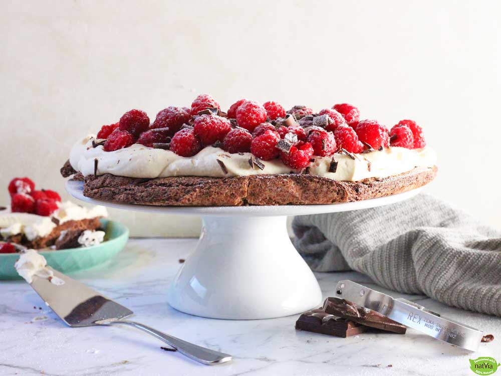 Chocolate Raspberry Pavlova