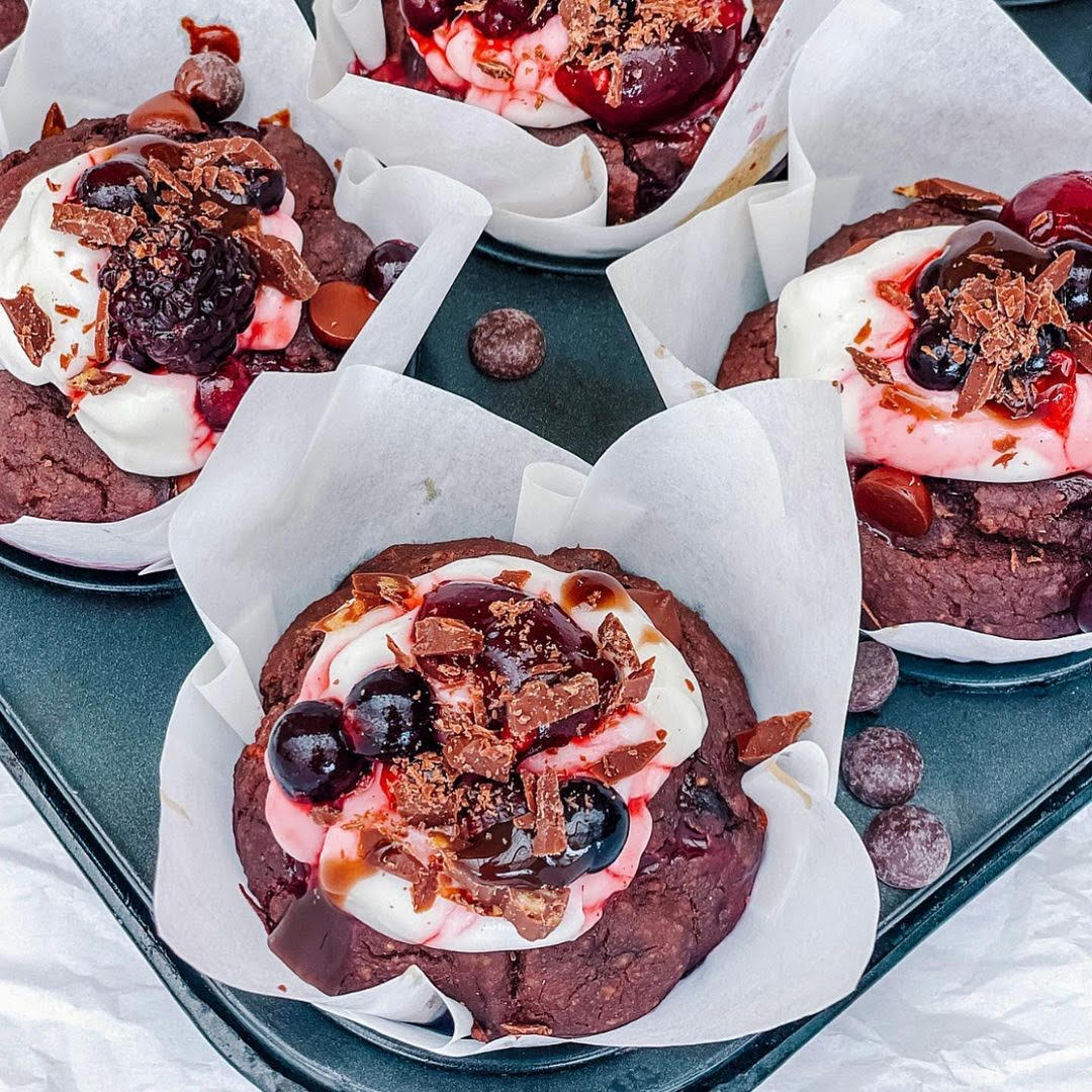 Vegan Black Forest Muffins