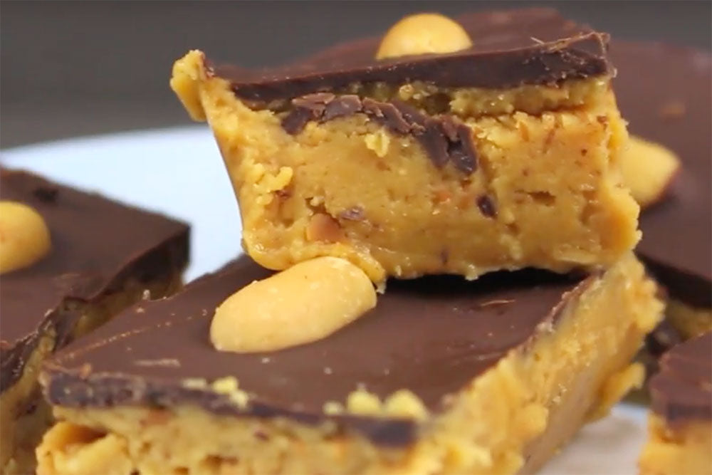 Low Sugar Peanut Butter Squares