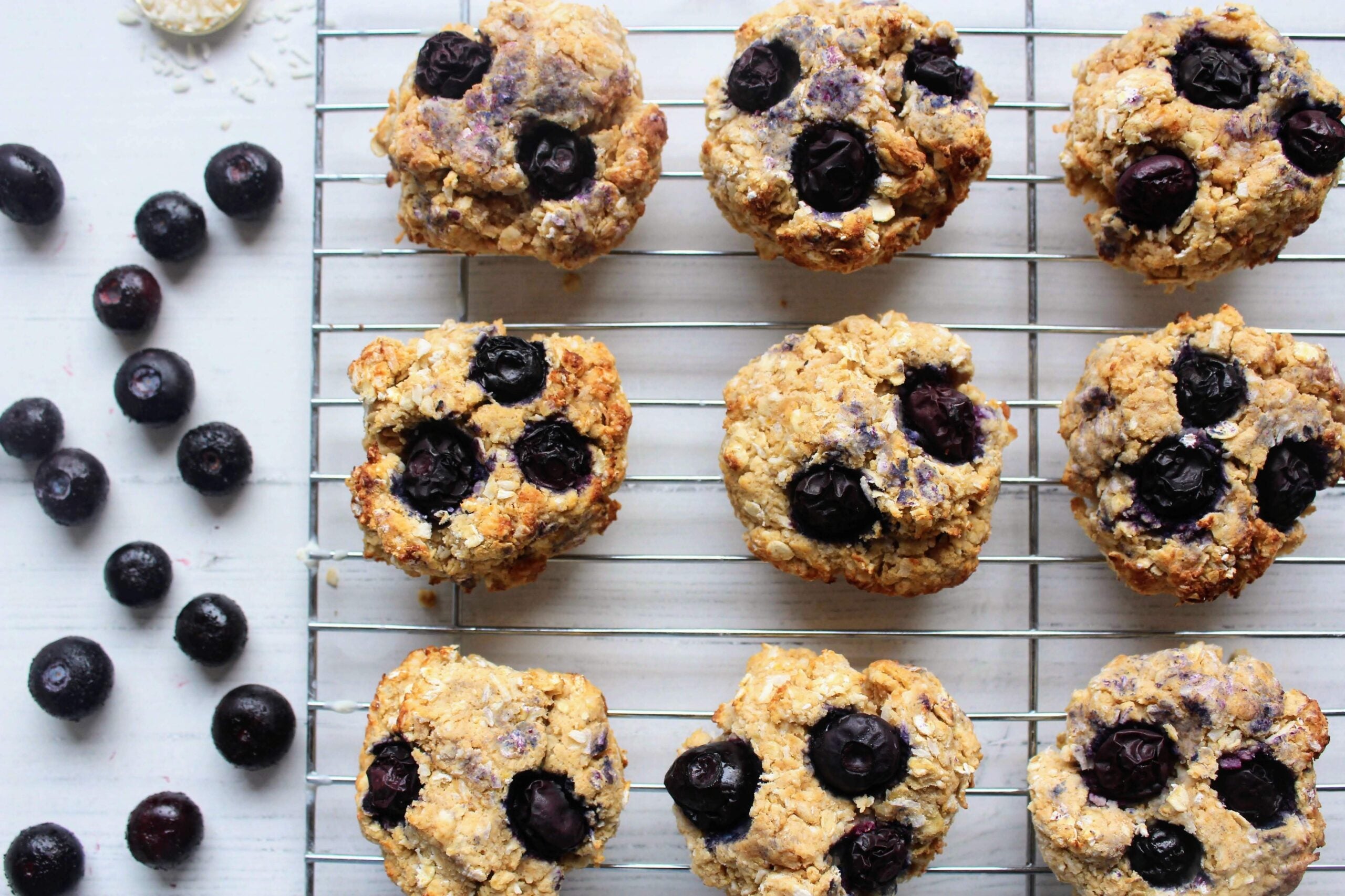 BLUEBERRY COCONUT OAT COOKIES