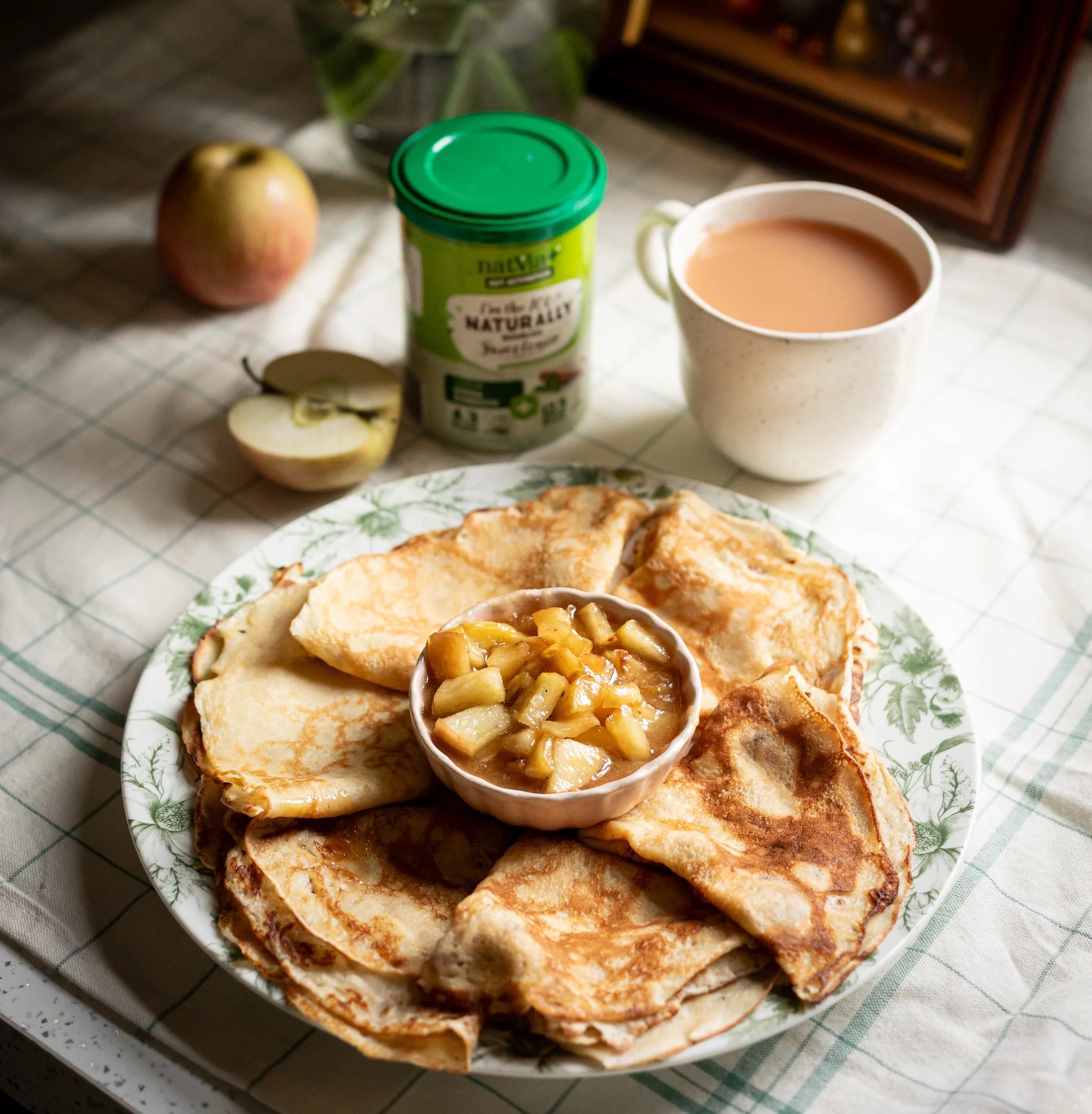 Crepes with Toffee Apple Pie Sauce