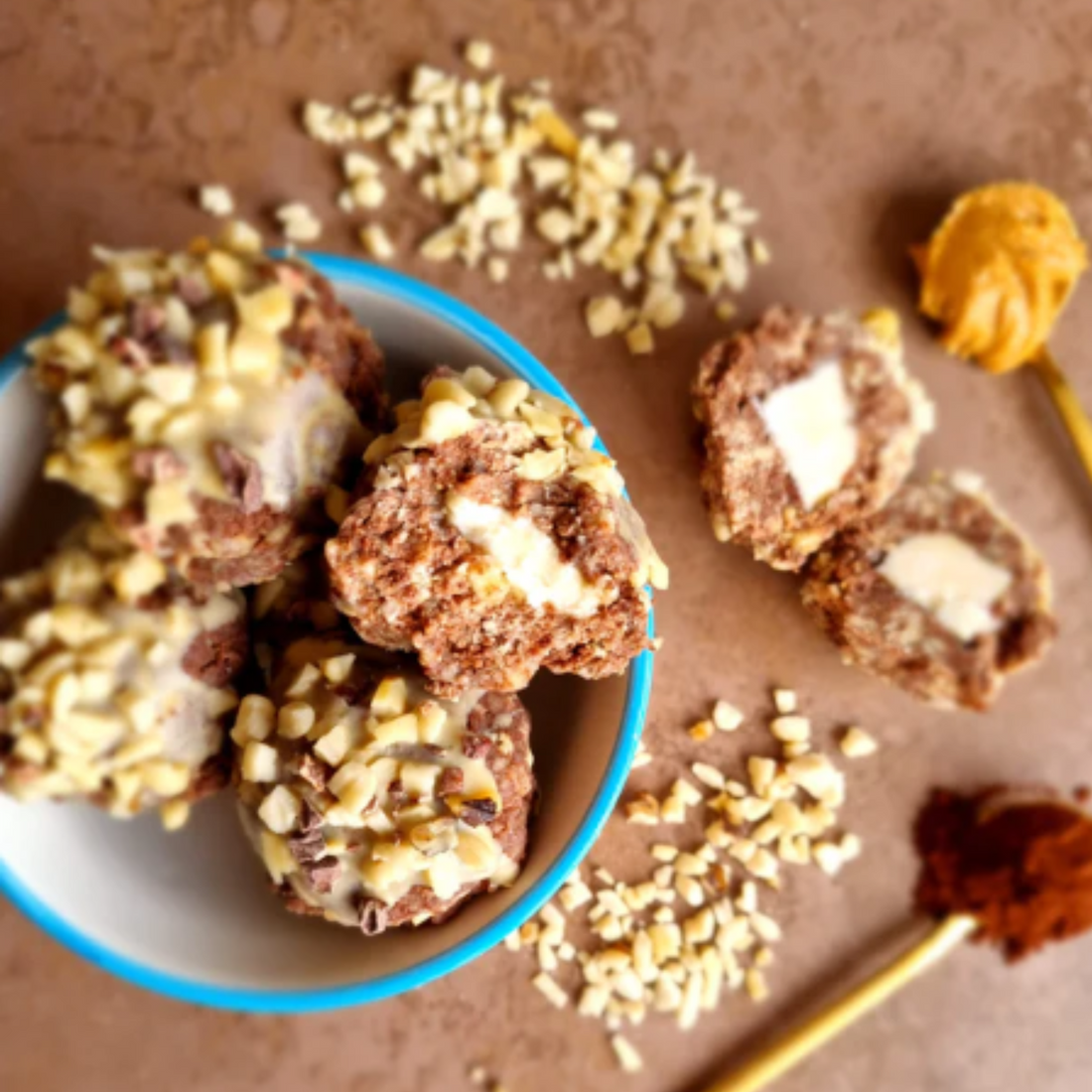 Chocolate Stuffed Cheesecake Balls