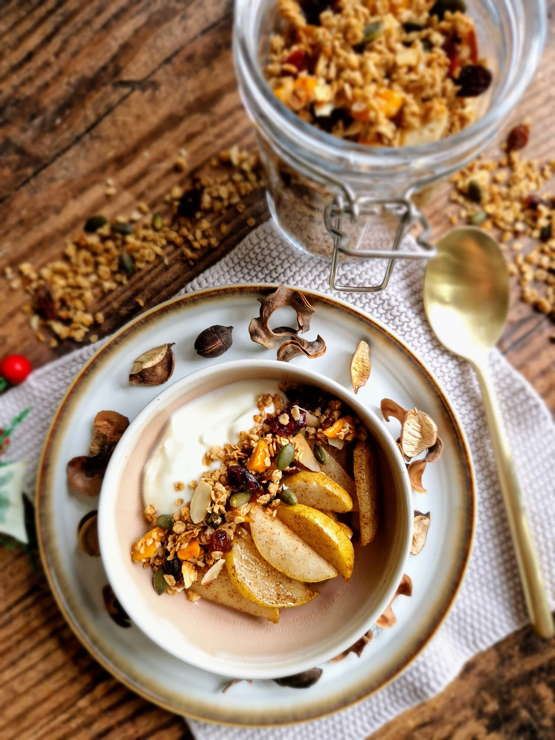 Granola with Spiced Pears