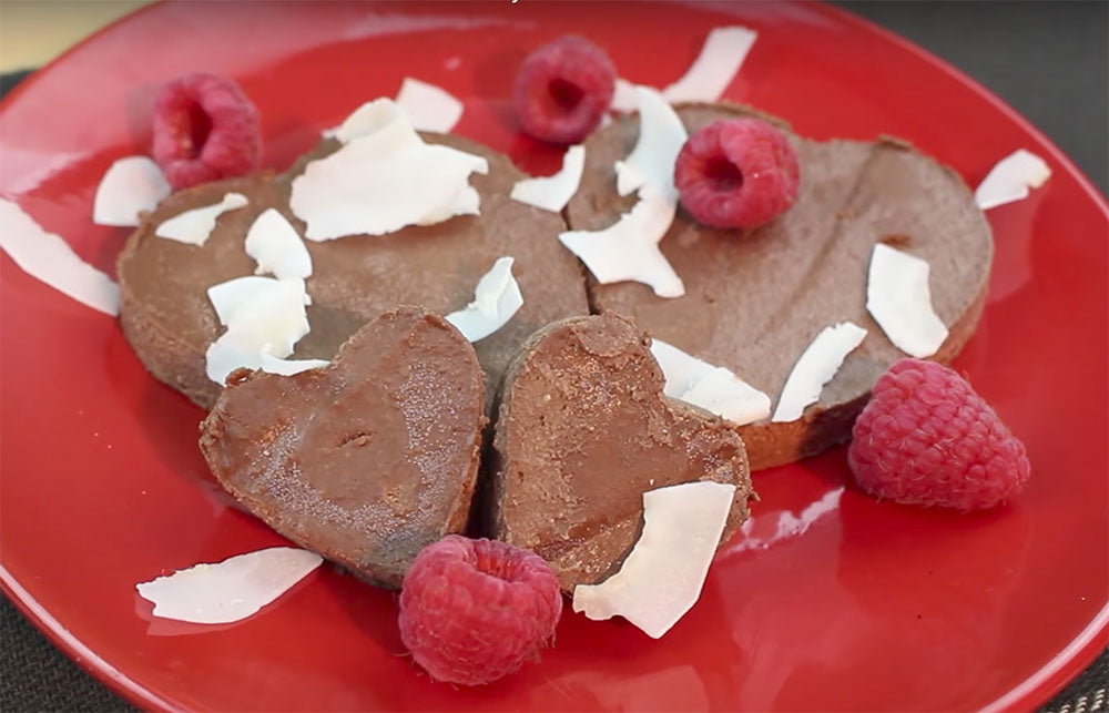 Vegan Chocolate Cheesecake Hearts