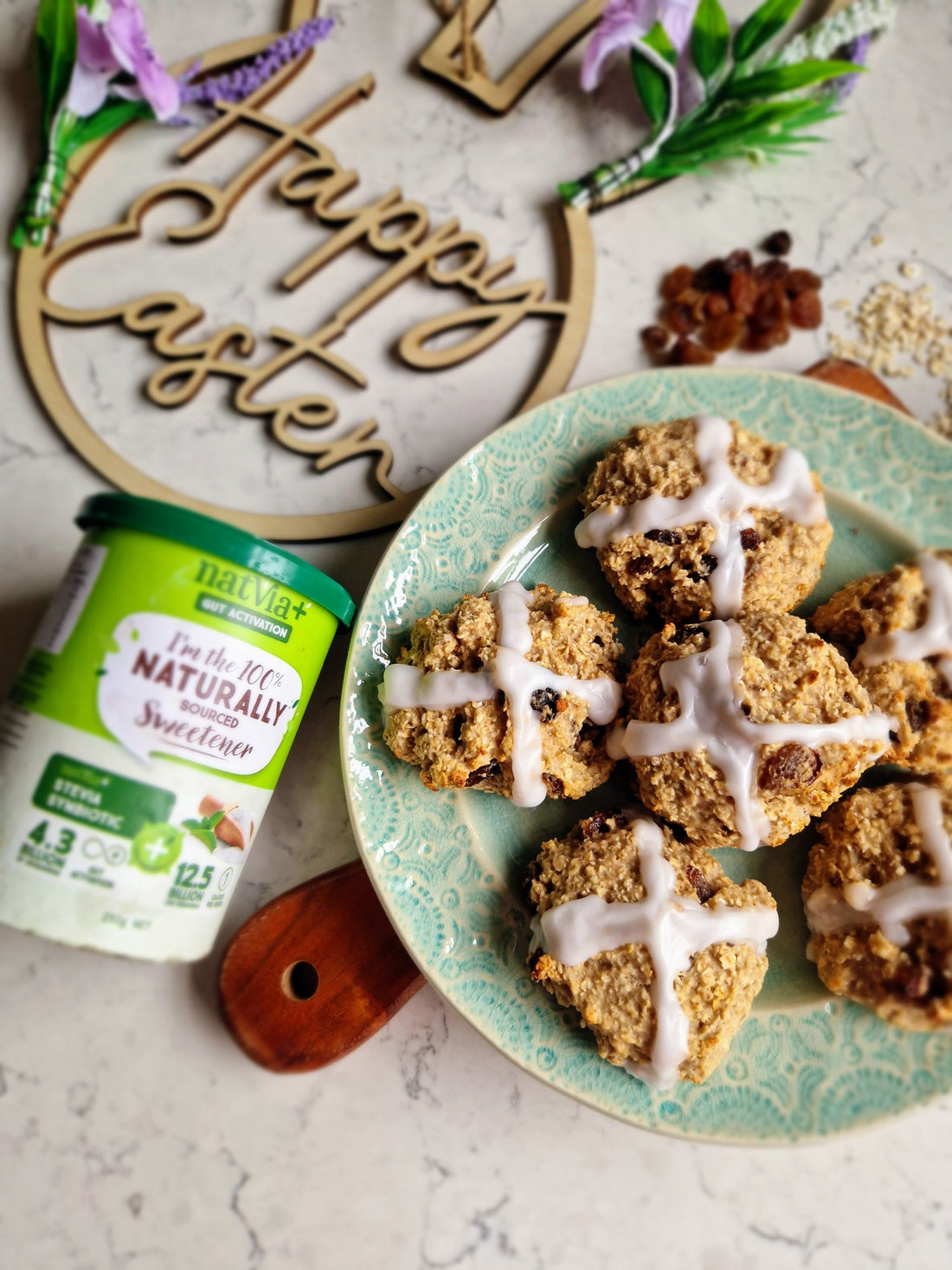 Hot Cross Bun Cookies