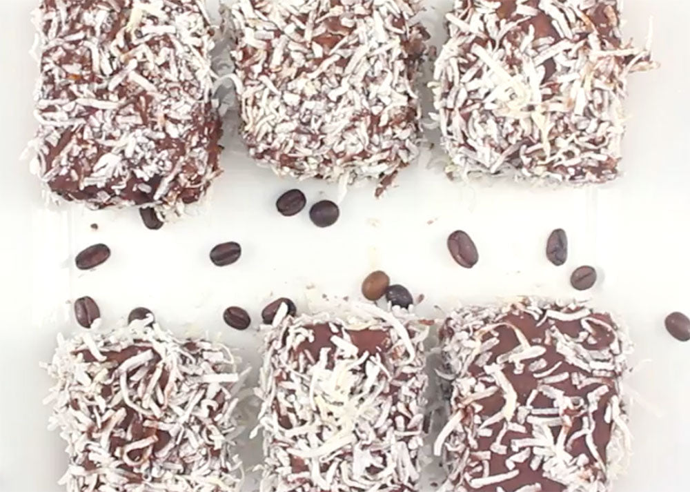 Sugar Free Mochaccinno Lamington