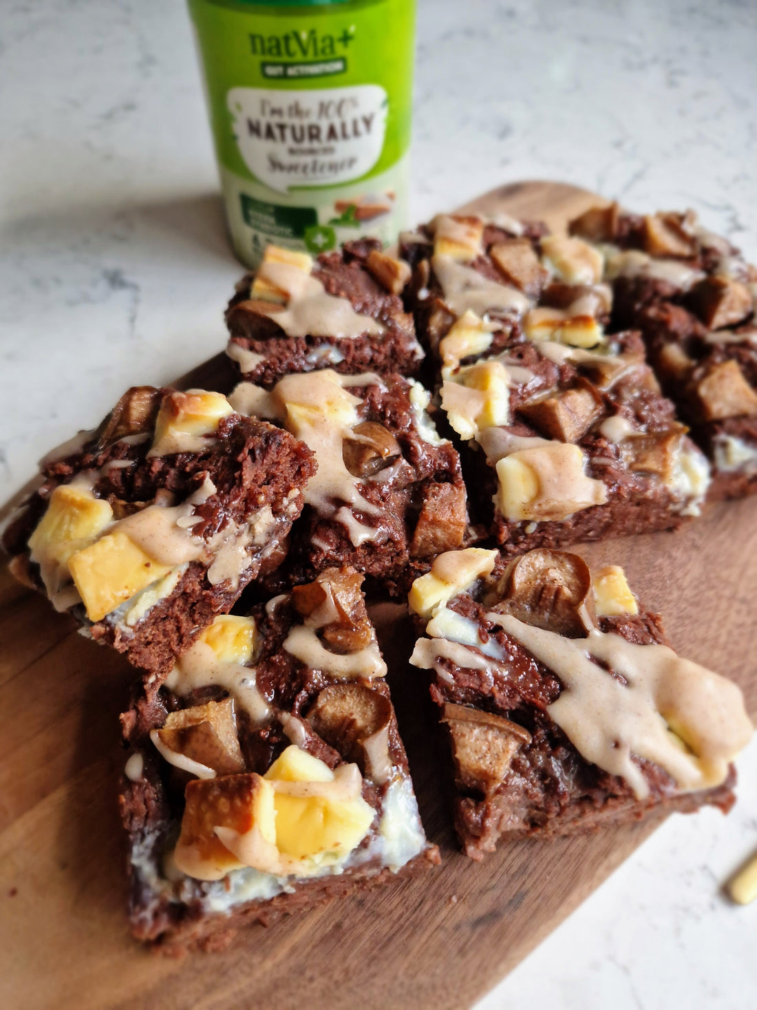 Pear & White Choc Brownies