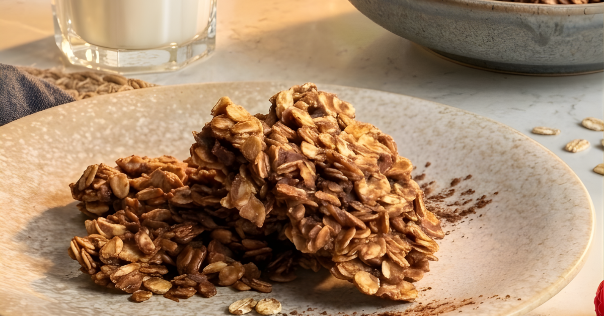 Chocolate Peanut Butter No-Bake Cookies