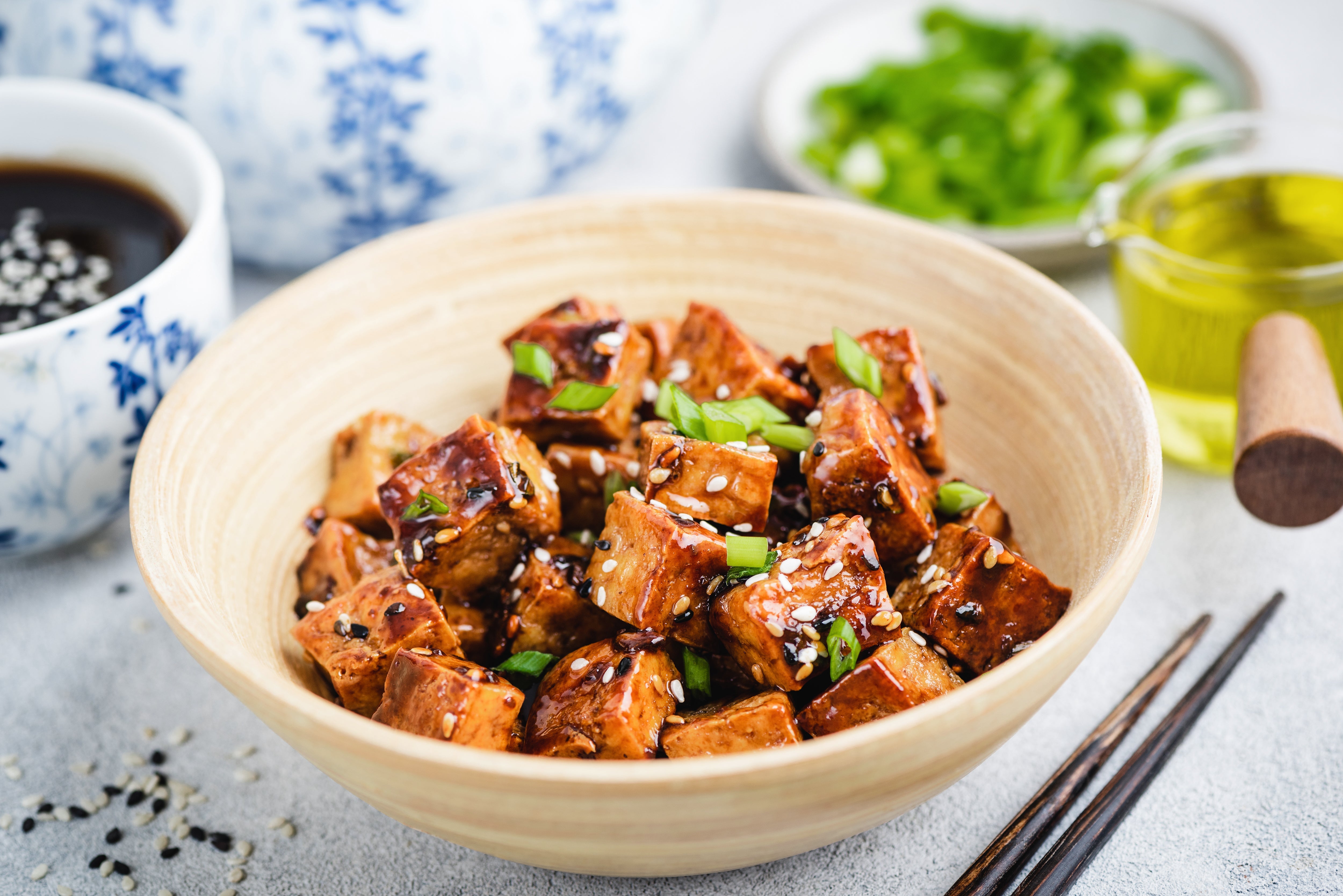 Sweet & Spicy BBQ Tofu 