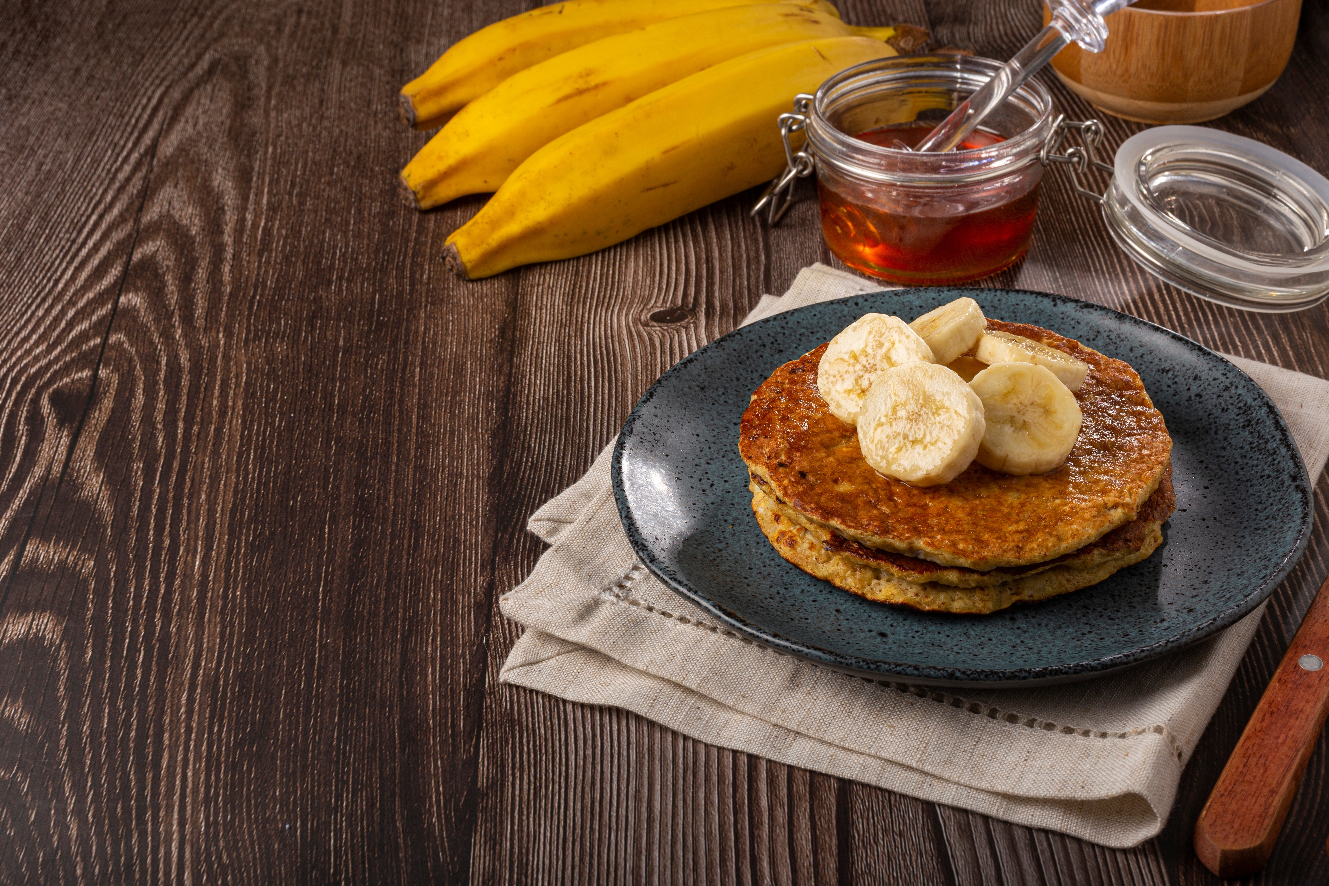 Banana Boost Protein Pancakes