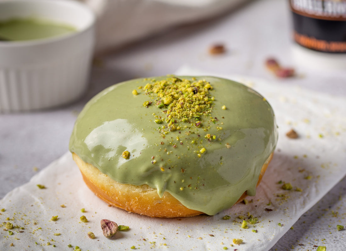 Healthy Matcha Protein Doughnuts