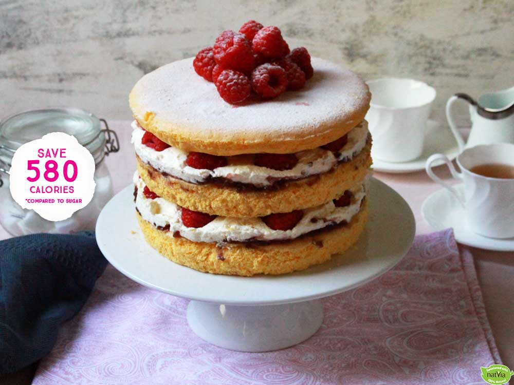 Raspberry Sponge Cake