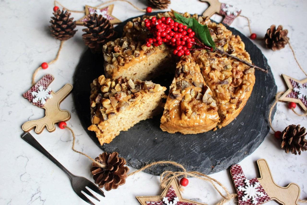 CHESTNUT, WALNUT & DATE CAKE