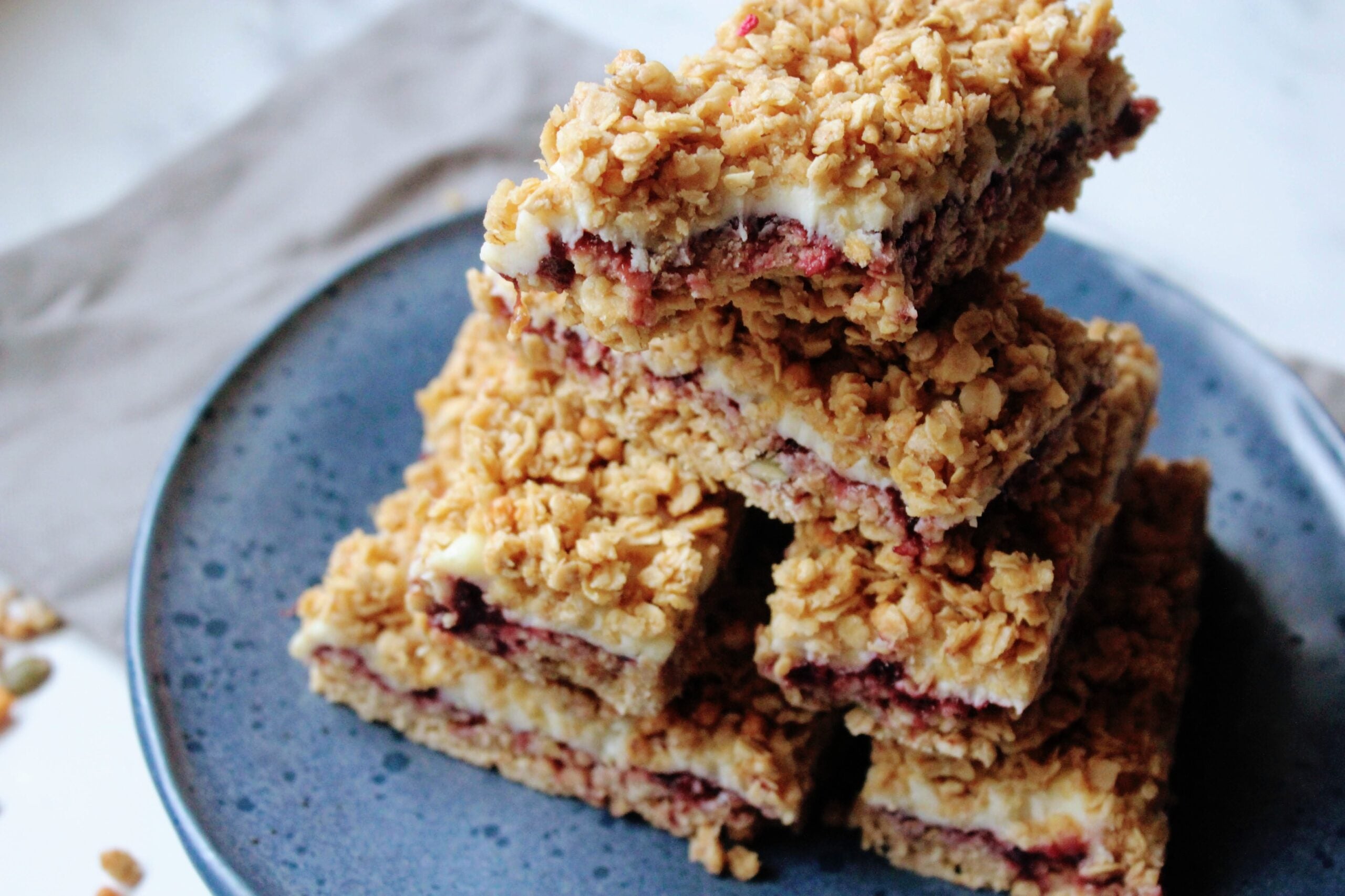 Berry Cheesecake Double Layered Flapjacks