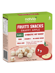 Natvia Fruitti Snacks Snappy Apple 6 pack | 90g