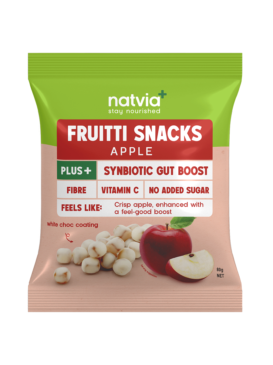 Natvia Fruitti Snacks Apple 80g