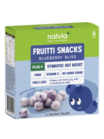 Natvia Fruitti Snacks Blueberry Bliss 6 Pack | 90g