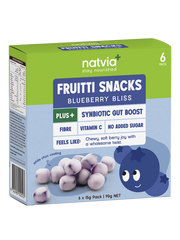 Natvia Fruitti Snacks Blueberry Bliss 6 Pack | 90g
