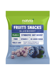 Natvia Fruitti Snacks Blueberry 80g
