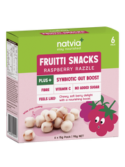 Natvia Fruitti Snacks Raspberry Razzle 6 pack | 90g