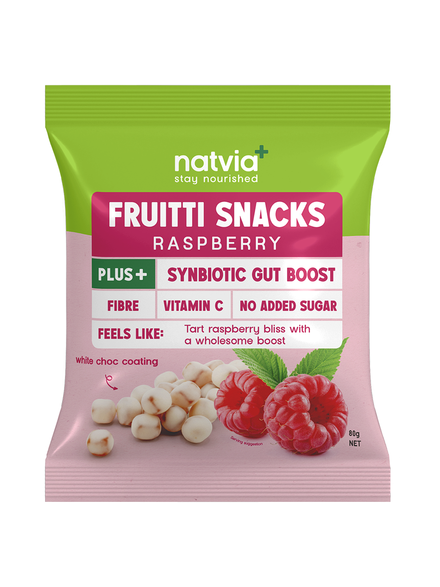 Natvia Fruitti Snacks Raspberry 80g