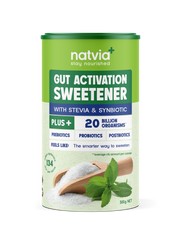 Natvia Gut Activation Sweetener Stevia Canister 300g