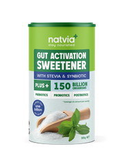 Natvia 150B Gut Activation Sweetener Stevia Canister 300g