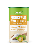 Natvia Natural Sweetener Monk Fruit Canister 300g