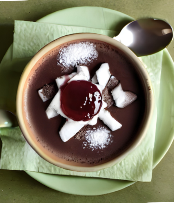 Lamington Snow Hot Chocolate