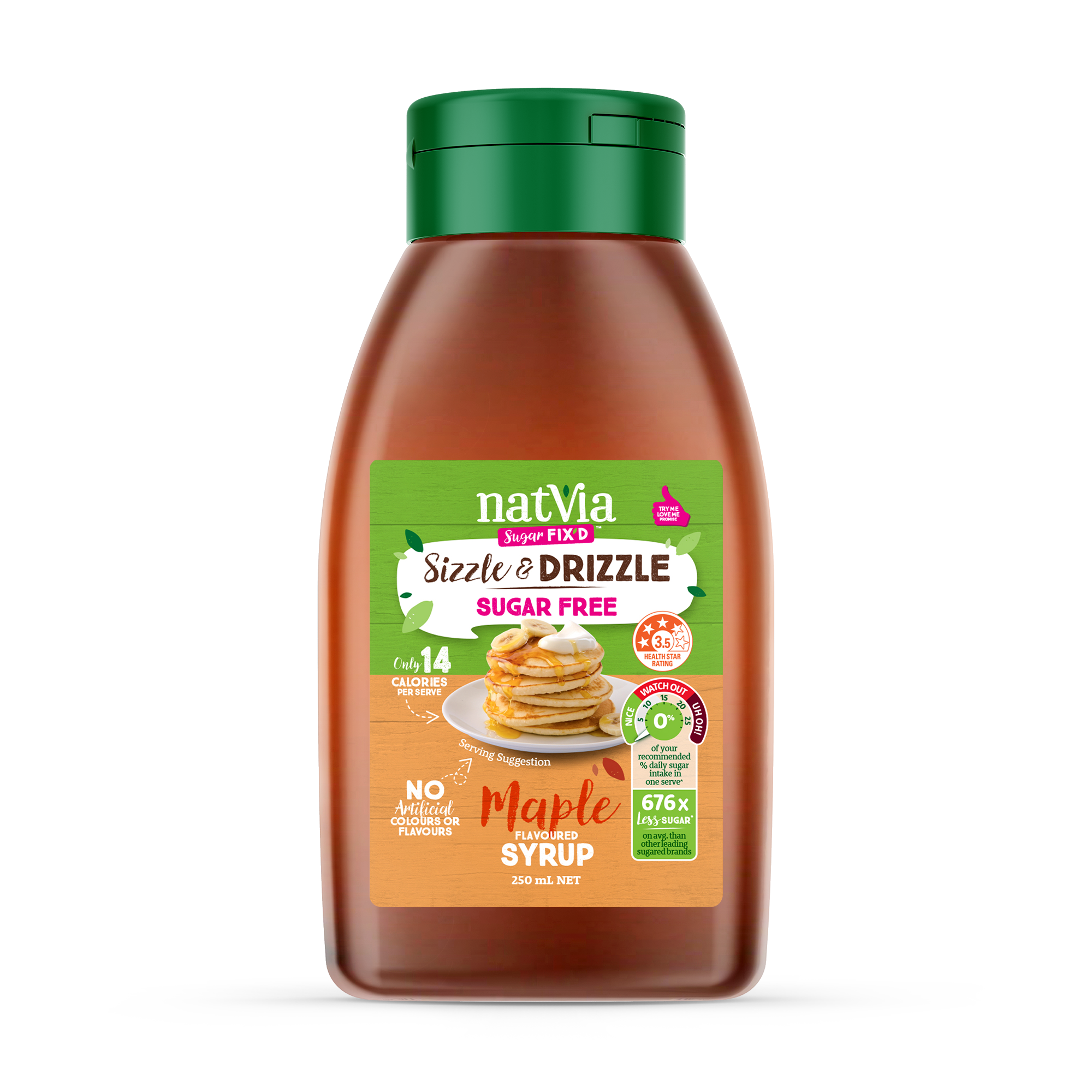 Natvia Maple Syrup Front